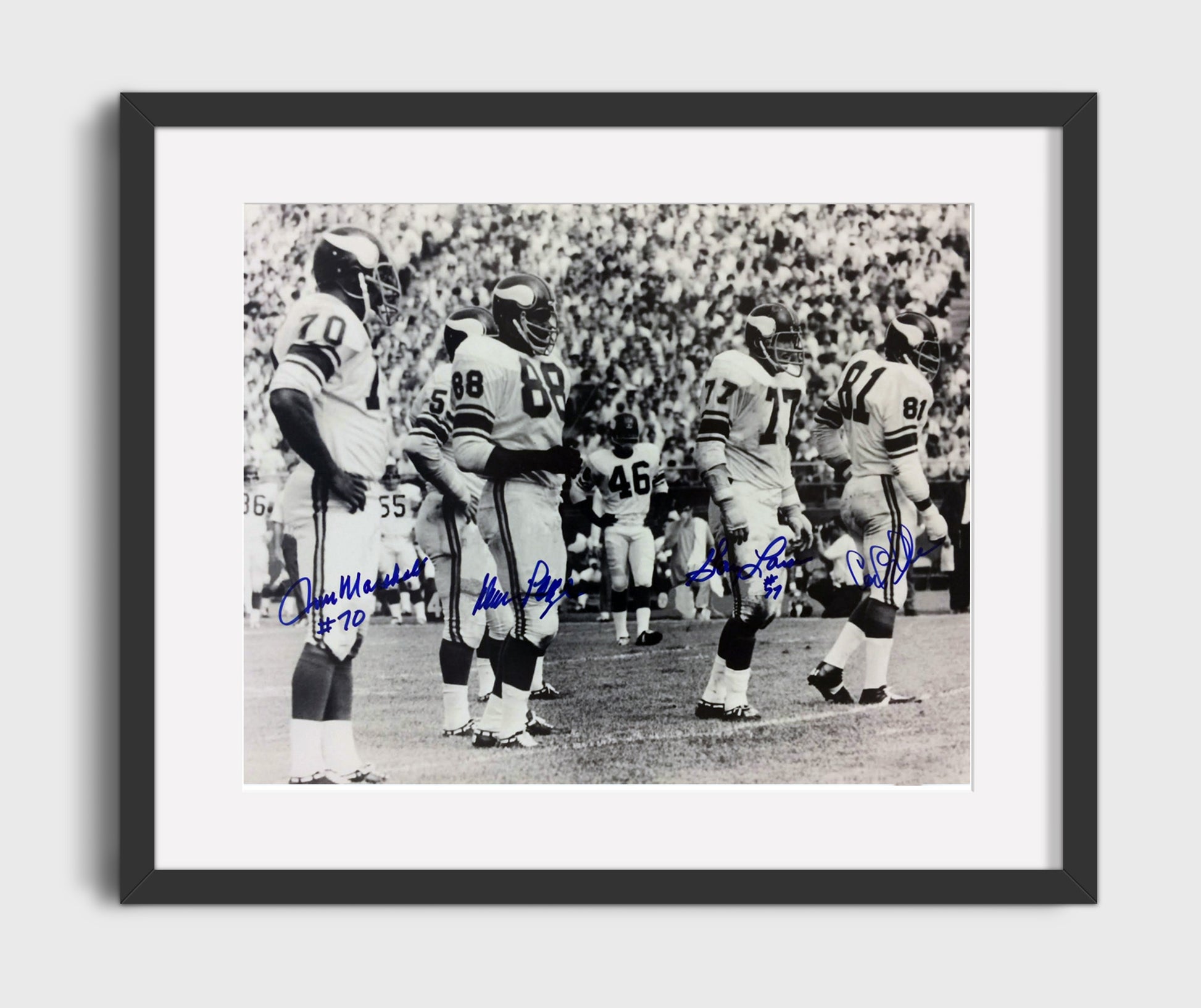 Purple People Eaters - Vikings Wall of Fame football wall art 16x20 Gallery Frame