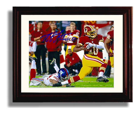 RGIII - Rookie Flash and Dash football wall art 8x10 Beveled Frame
