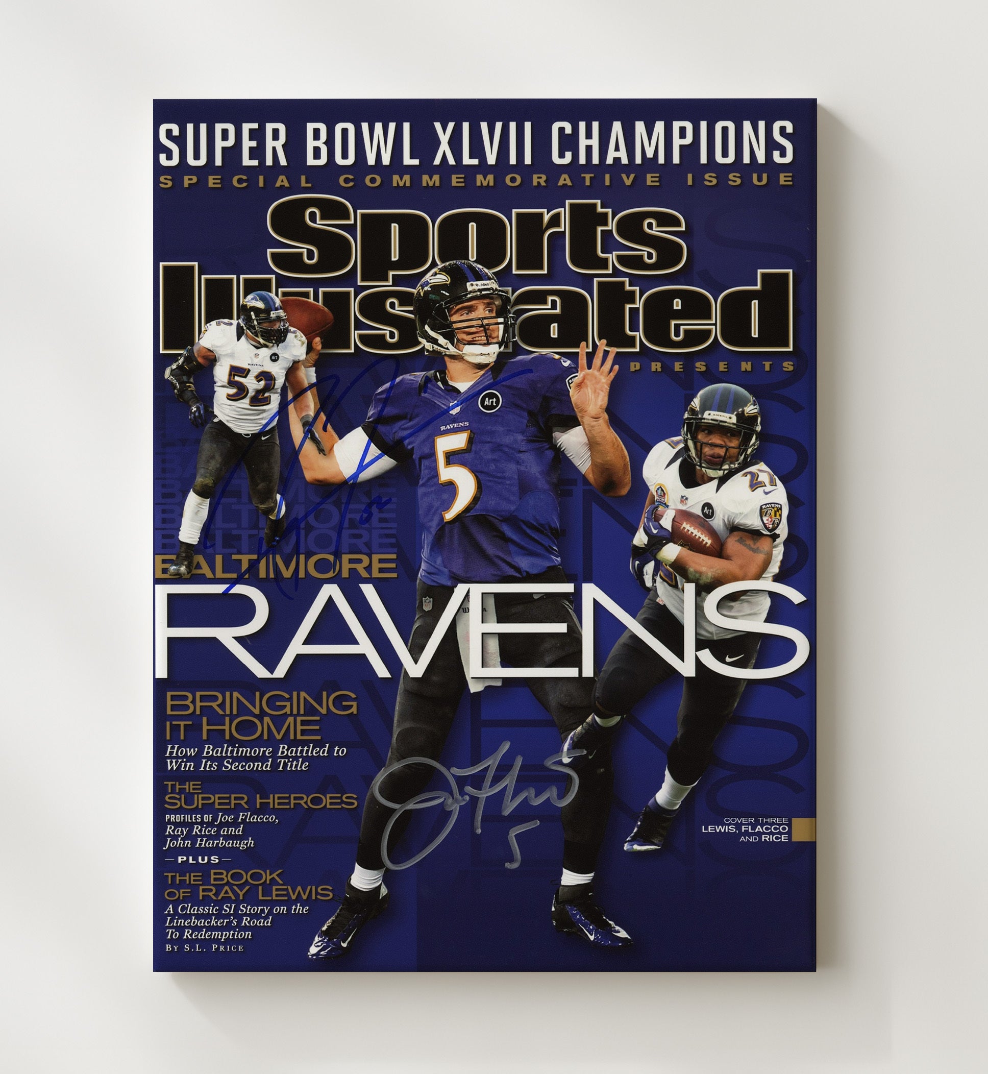 Ravens - Super Bowl Xlvii Champs Football Wall Art - football wall art print