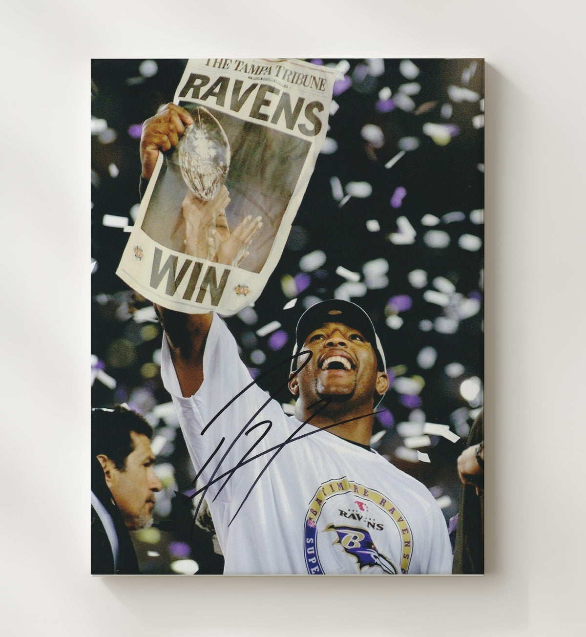 Ray Lewis - Dance of Dominance football wall art 20x24 Canvas
