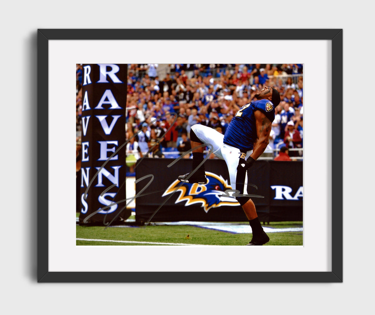 Ray Lewis - Endzone King Celebration football wall art 16x20 Gallery Frame
