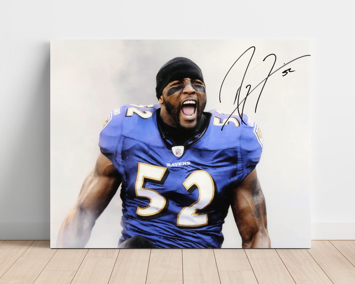 Ray Lewis - Fearless Roar of Baltimore football wall art 16x20 Unframed Print
