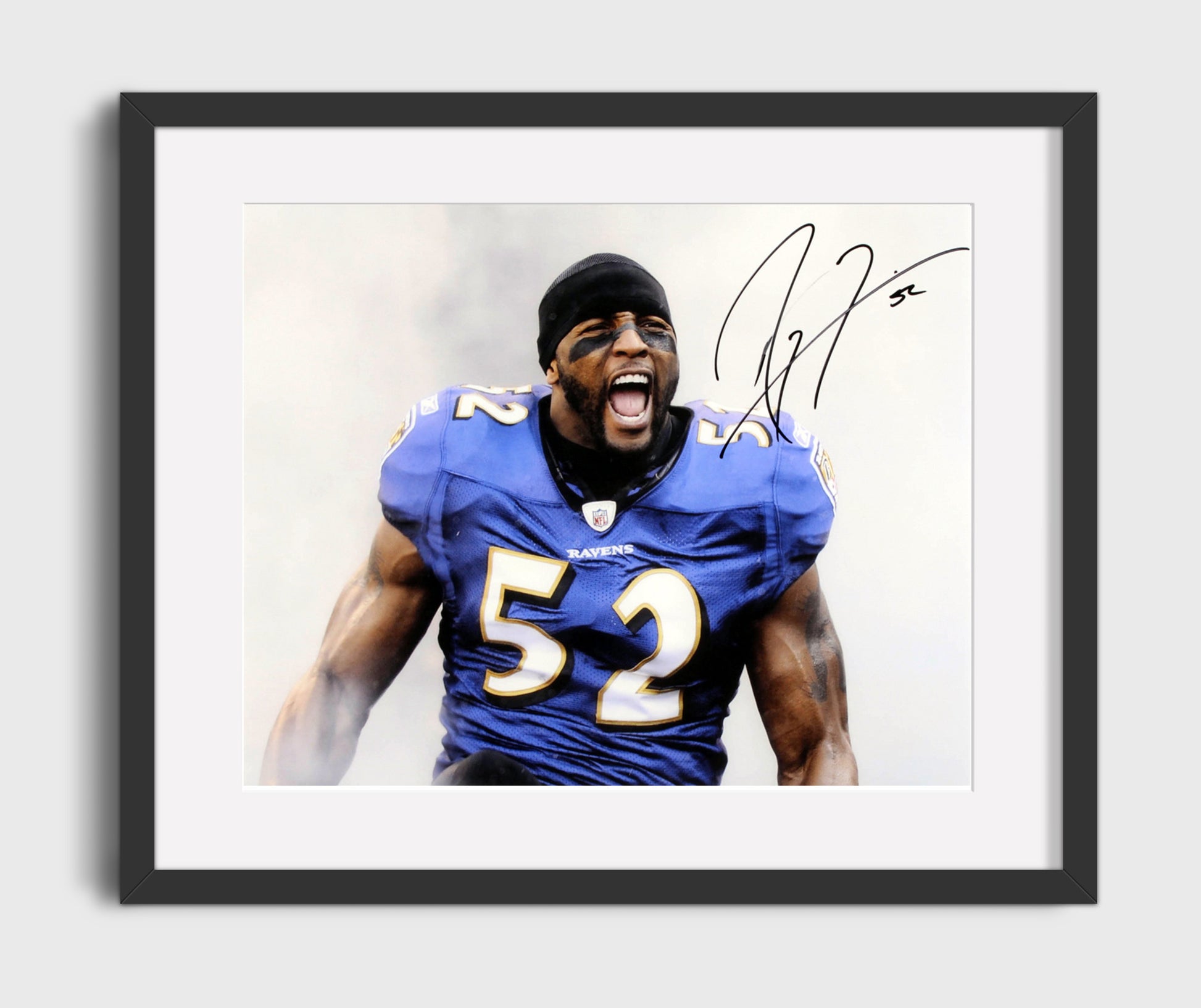 Ray Lewis - Fearless Roar of Baltimore Football Wall Art - football wall art print