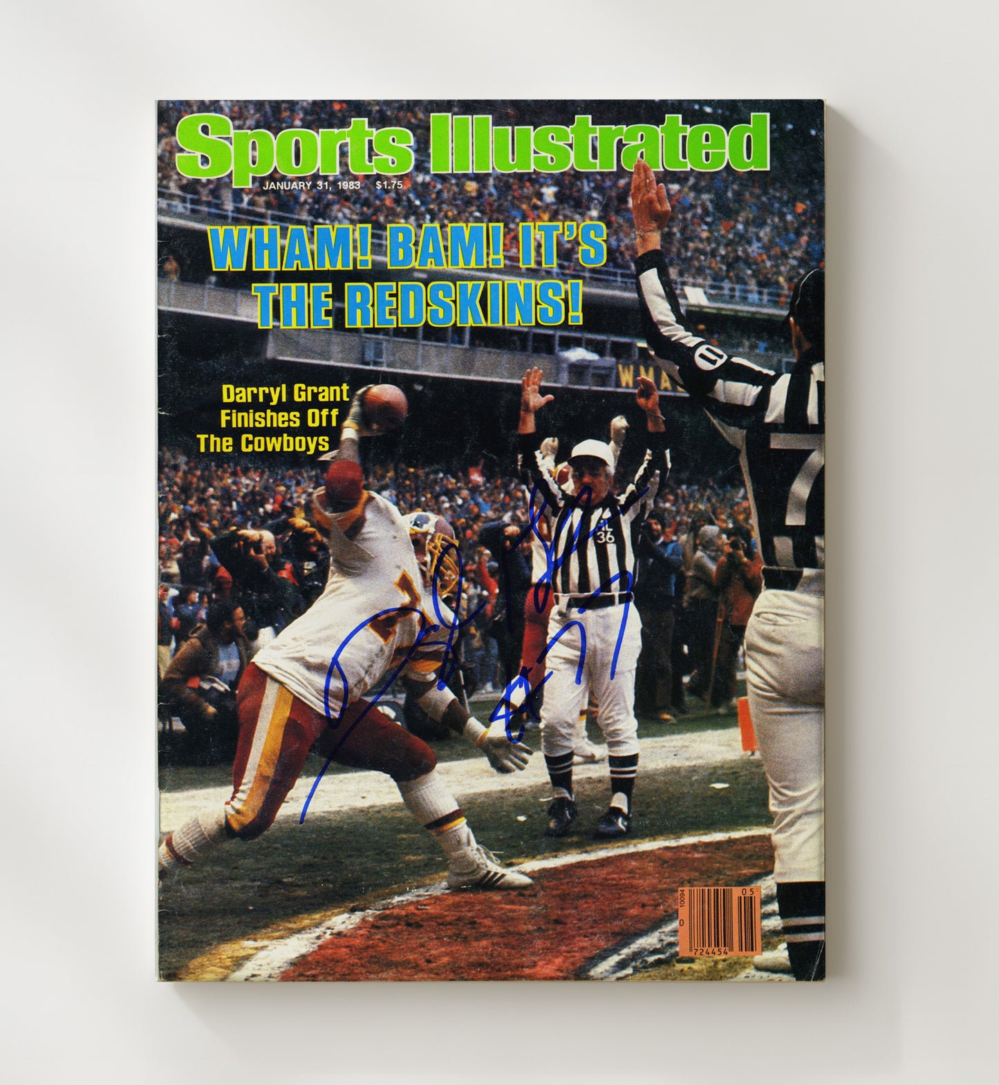 Redskins Wham Bam - Dallas Downfall Football Wall Art - football wall art print