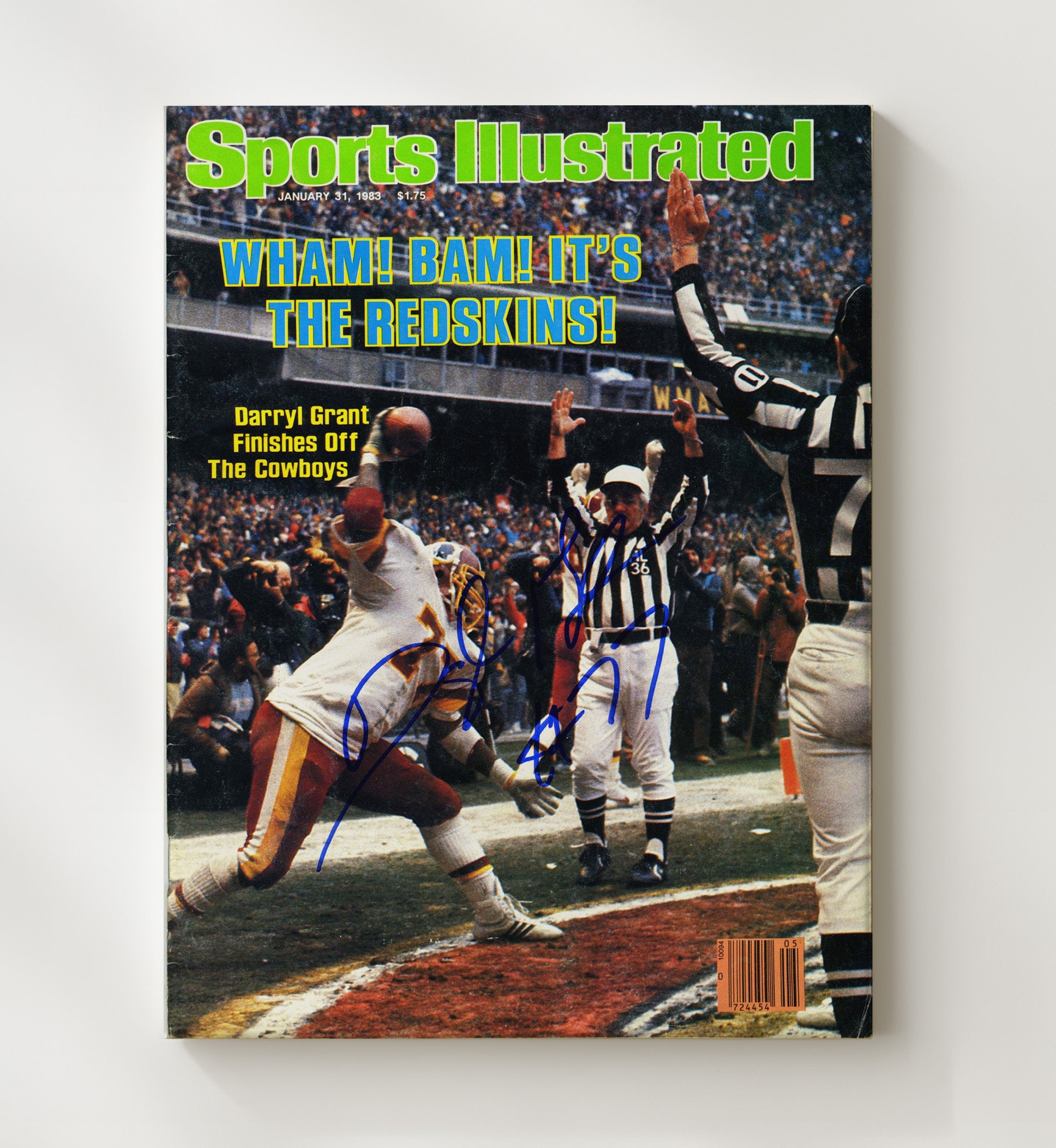 Redskins Wham Bam - Dallas Downfall Football Wall Art - football wall art print
