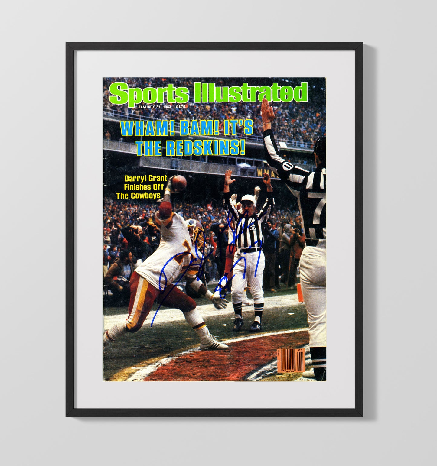 Redskins Wham Bam - Dallas Downfall Football Wall Art - football wall art print