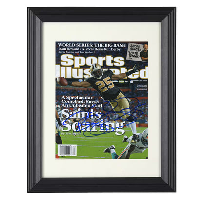 Reggie Bush - New Orleans football Running Back 2009 SI Cover Saints Soaring football wall art 16x20 Unframed Print