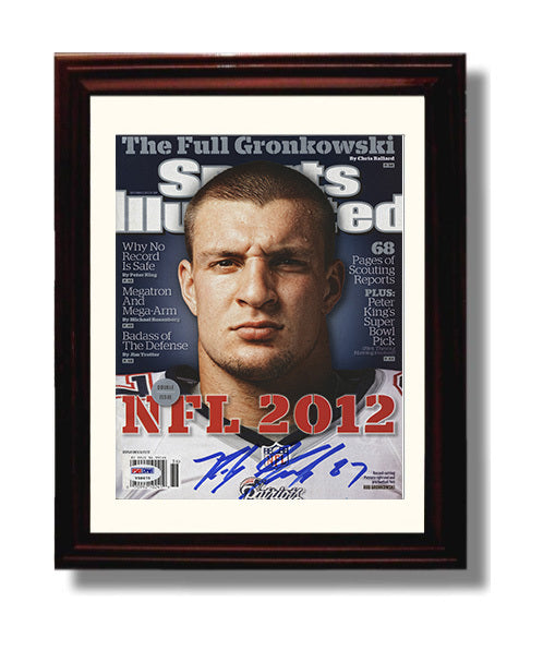 Rob Gronkowski - New England football The Full Gronkowski NFL Preview 2012 SI Cover football wall art 8x10 Beveled Frame