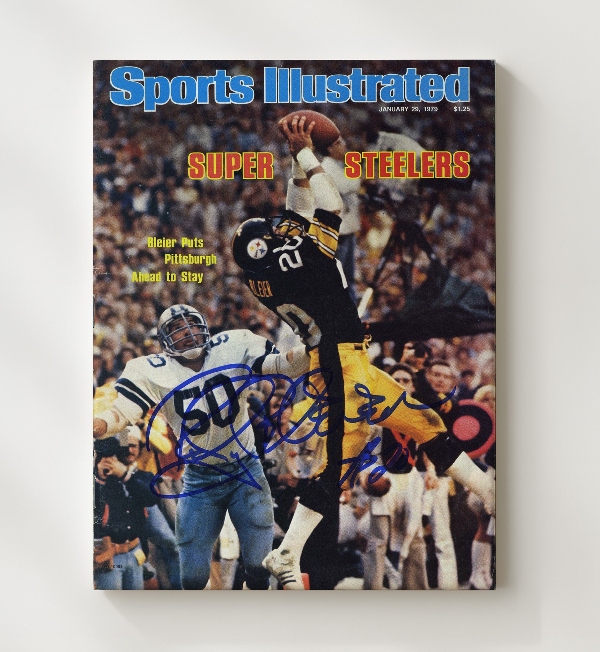 Rocky Bleier Super Bowl Xiii - Steeler Grit Football Wall Art - football wall art print