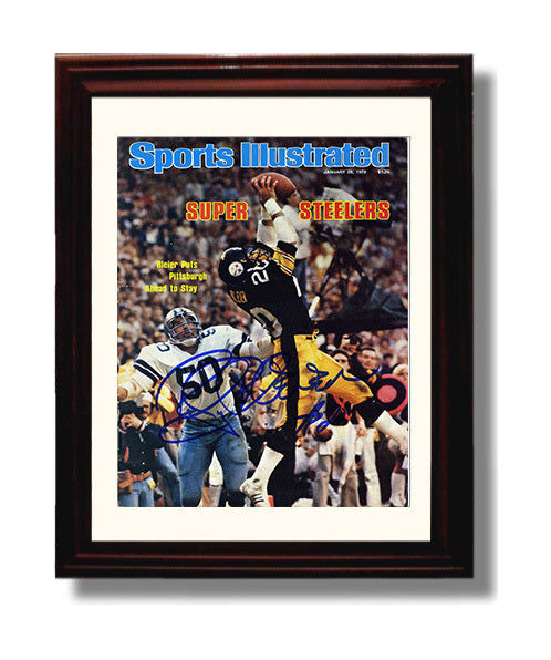 Rocky Bleier Super Bowl XIII - Steeler Grit football wall art 8x10 Beveled Frame