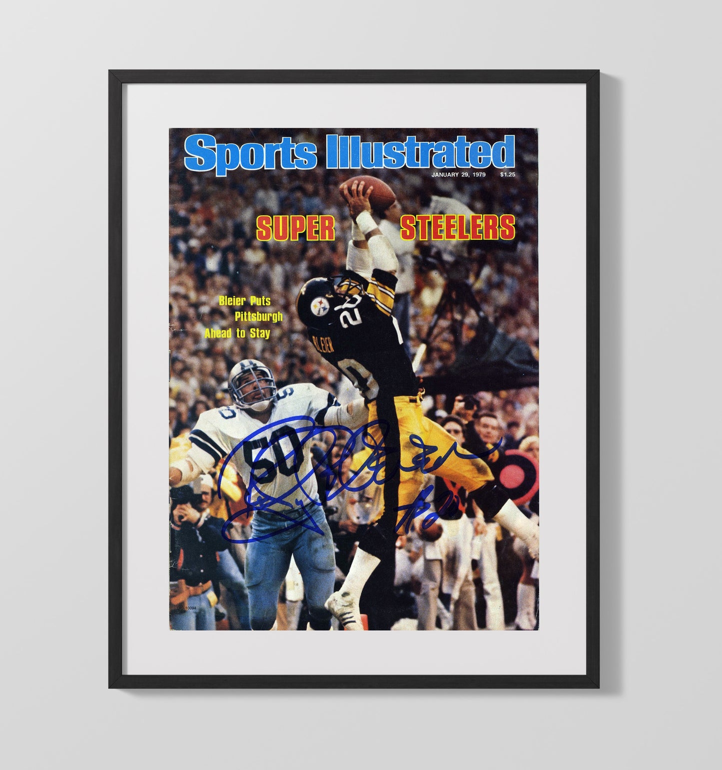 Rocky Bleier Super Bowl Xiii - Steeler Grit Football Wall Art - football wall art print