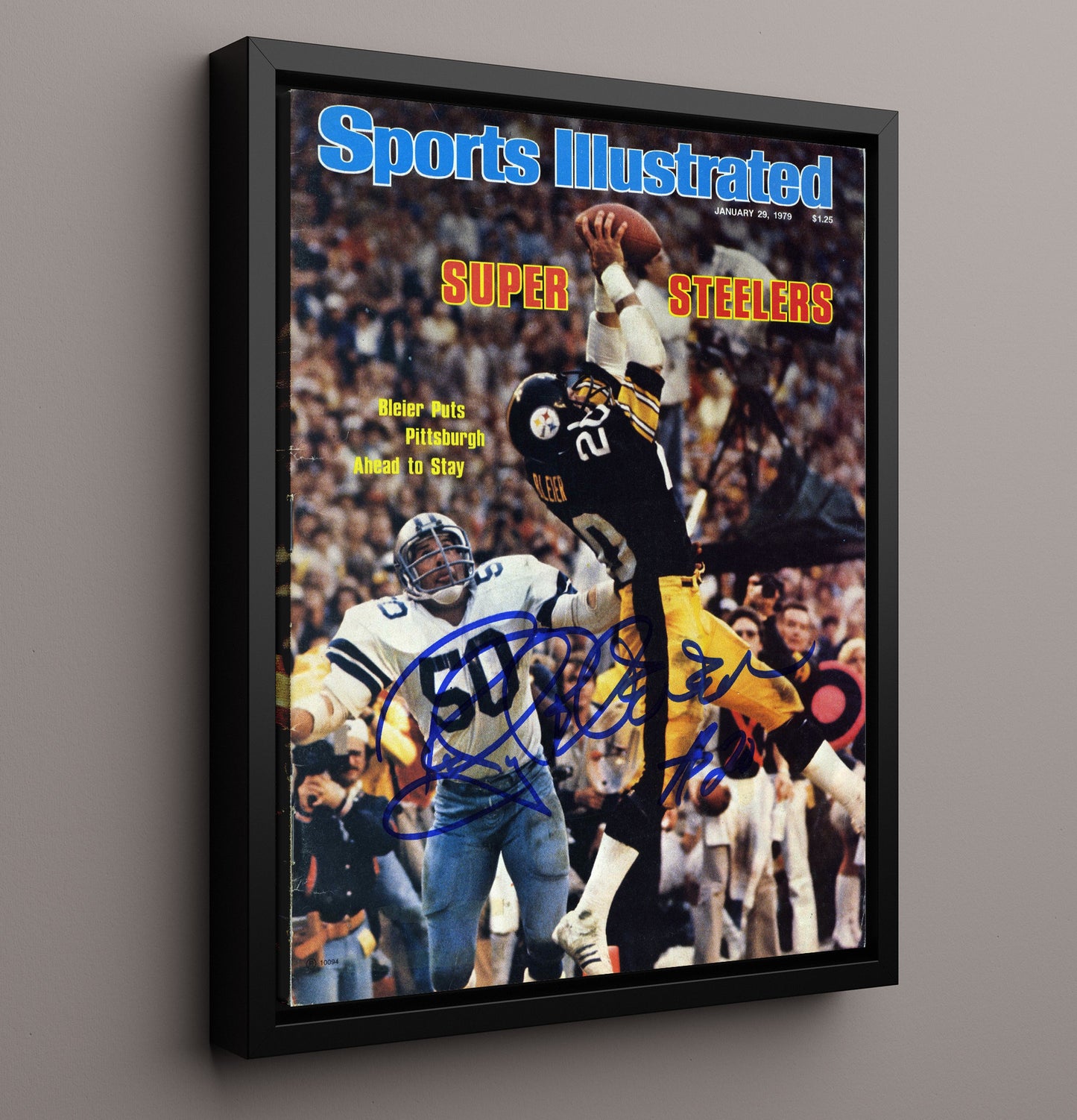 Rocky Bleier Super Bowl Xiii - Steeler Grit Football Wall Art - football wall art print