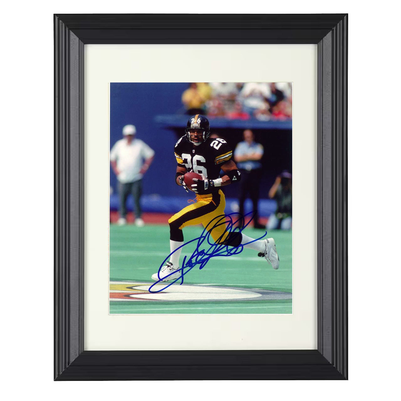 Rod Woodson – Pittsburgh Defense with Ball Return – 8x10 black beveled framed football wall art