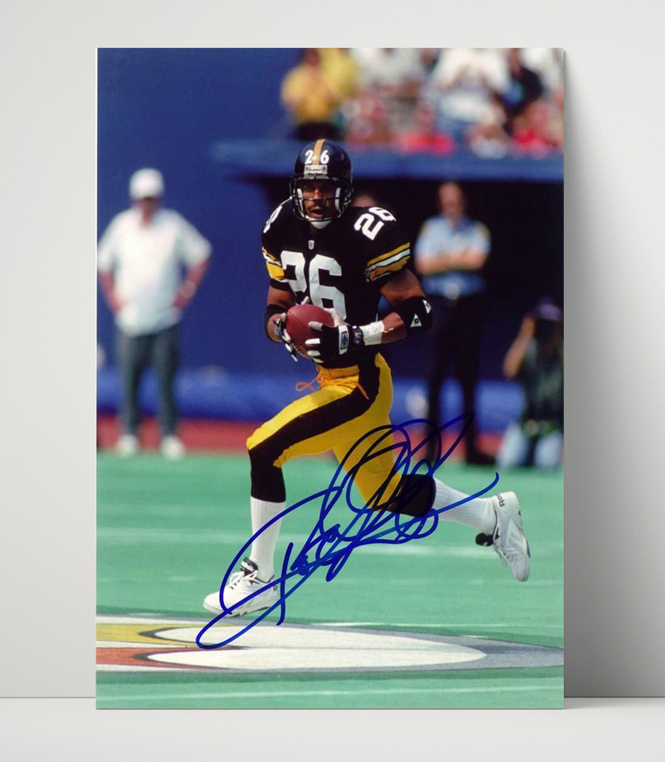 Rod Woodson - Pittsburgh Football Defensive Back Running with Ball Return Football Wall Art - football wall art print