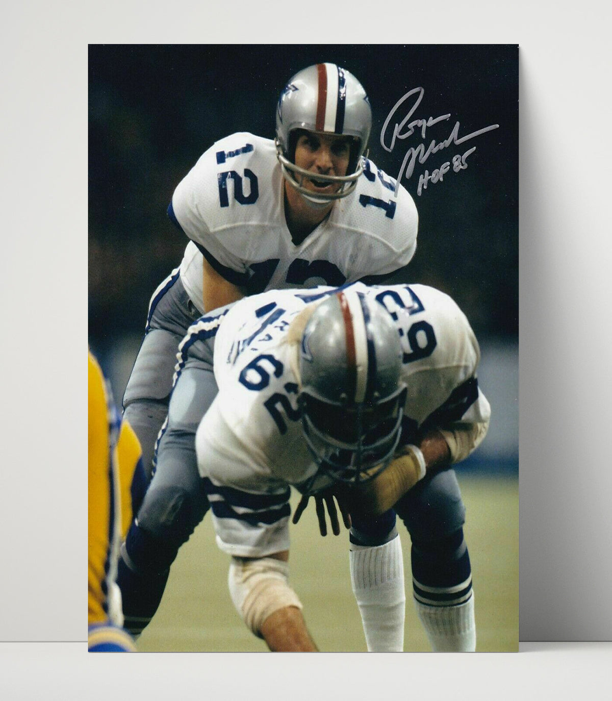 Roger Staubach - Dallas football Hall Of Fame QB Under Center football wall art 16x20 Unframed Print