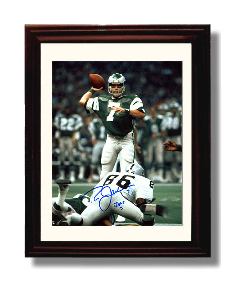 Ron Jaworski - Jaws In Action football wall art 8x10 Beveled Frame