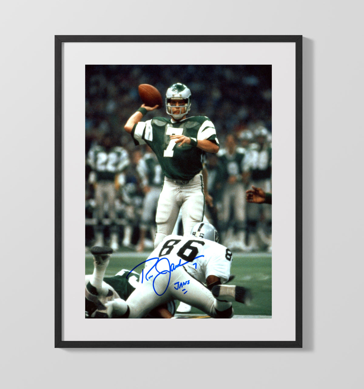 Ron Jaworski - Jaws In Action football wall art 16x20 Gallery Frame