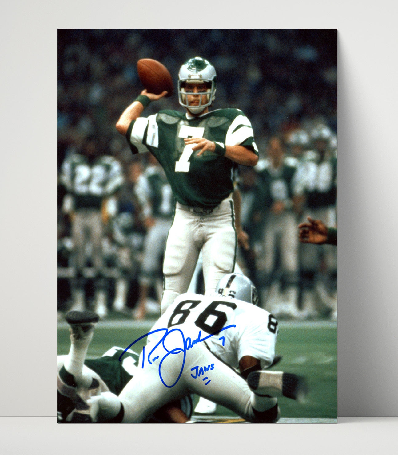 Ron Jaworski - Jaws In Action football wall art 16x20 Unframed Print