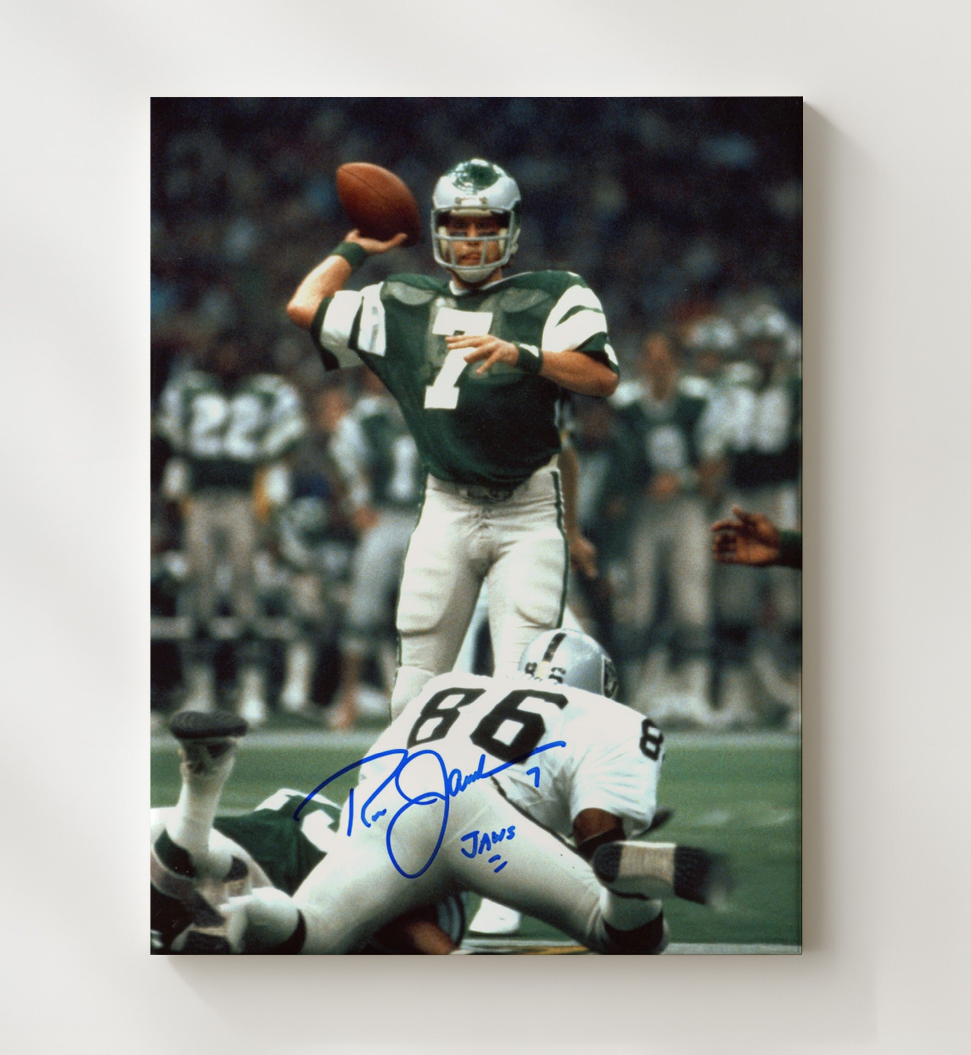 Ron Jaworski - Jaws In Action football wall art 20x24 Canvas