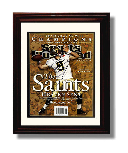 Saints Heaven Sent - Dats A Win football wall art 8x10 Beveled Frame