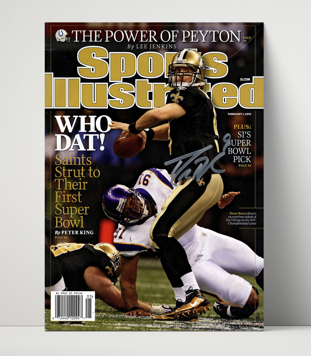 Saints Who Dat - Marching In football wall art 16x20 Unframed Print