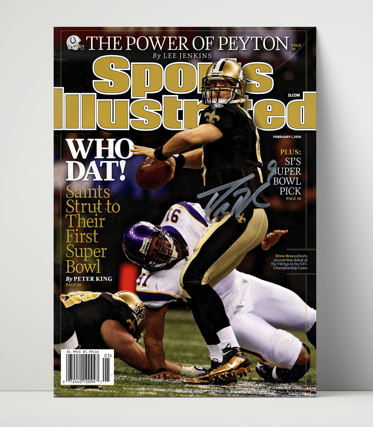 Saints Who Dat - Marching In football wall art 16x20 Unframed Print