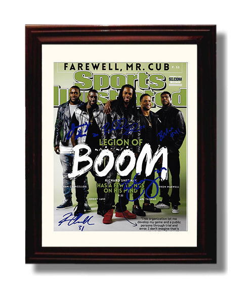 Seahawks - Legion of Boom football wall art 8x10 Beveled Frame