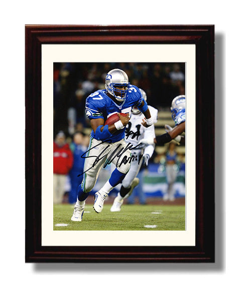 Shaun Alexander - MVP Run football wall art 8x10 Beveled Frame