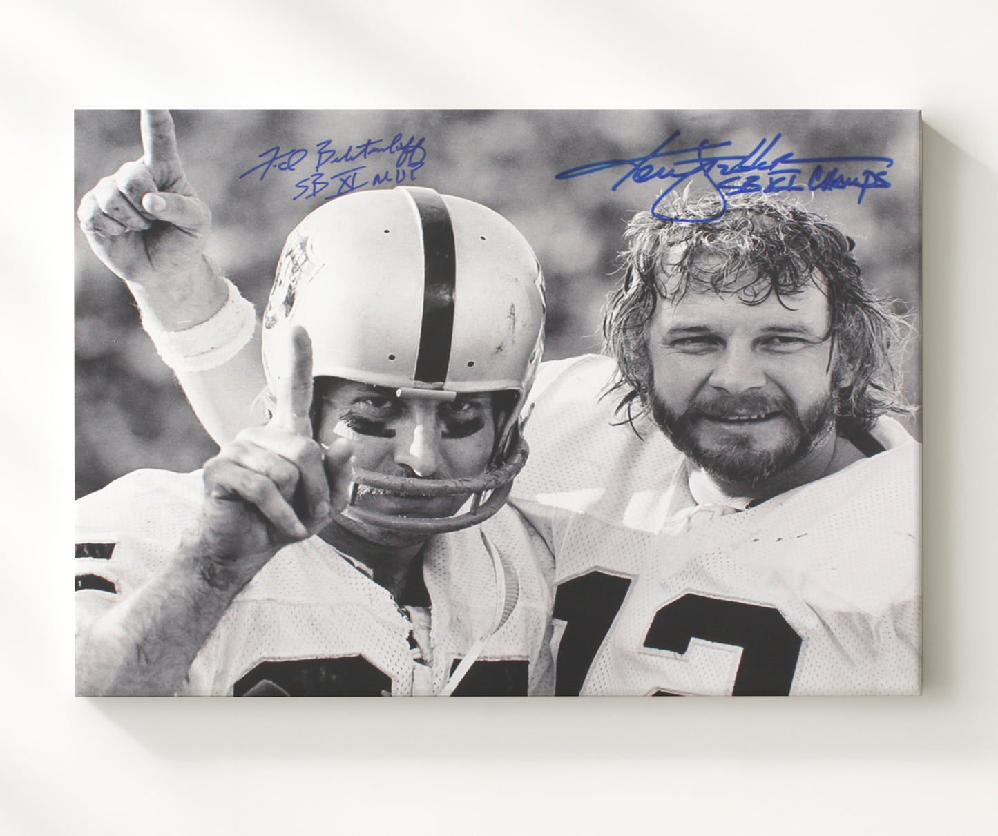 Stabler and Biletnikoff - Raiders Sb Legends Football Wall Art - football wall art print