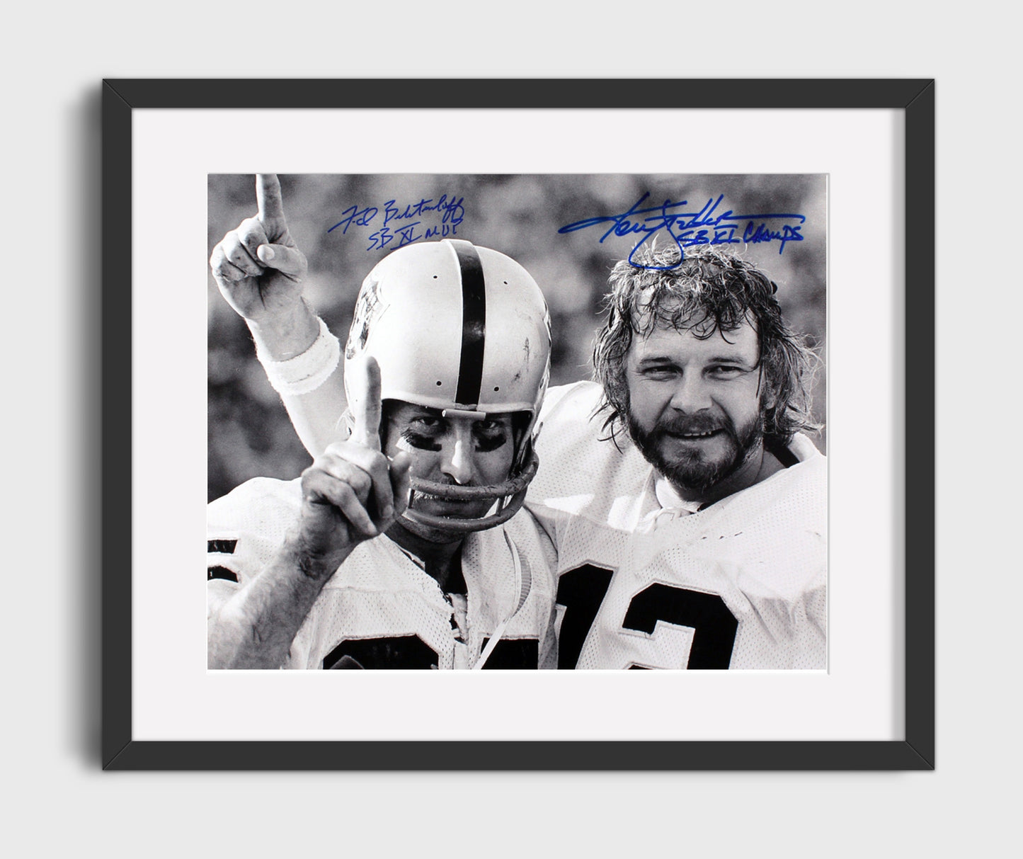 Stabler and Biletnikoff - Raiders SB Legends football wall art 16x20 Gallery Frame