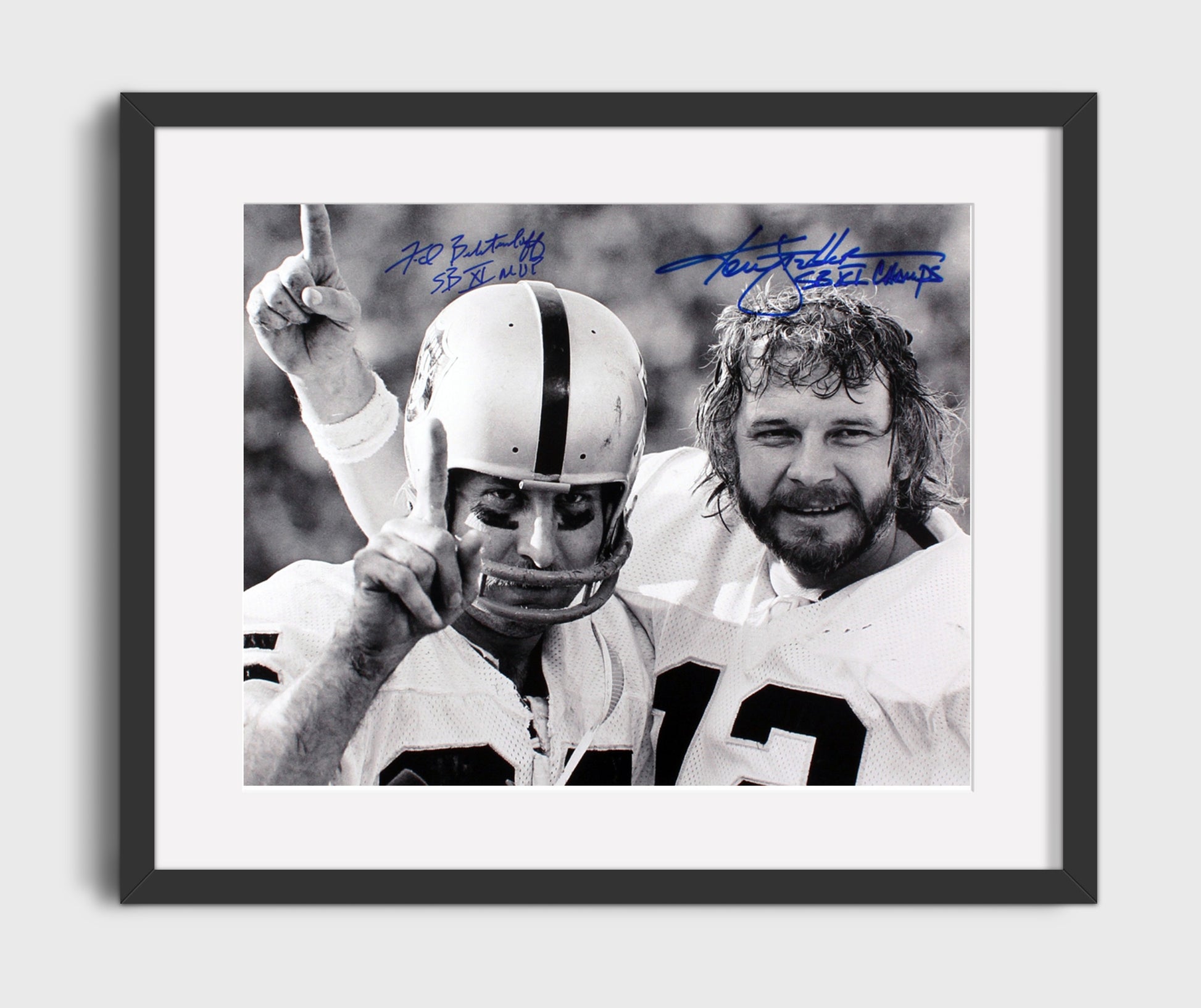 Stabler and Biletnikoff - Raiders SB Legends football wall art 16x20 Gallery Frame