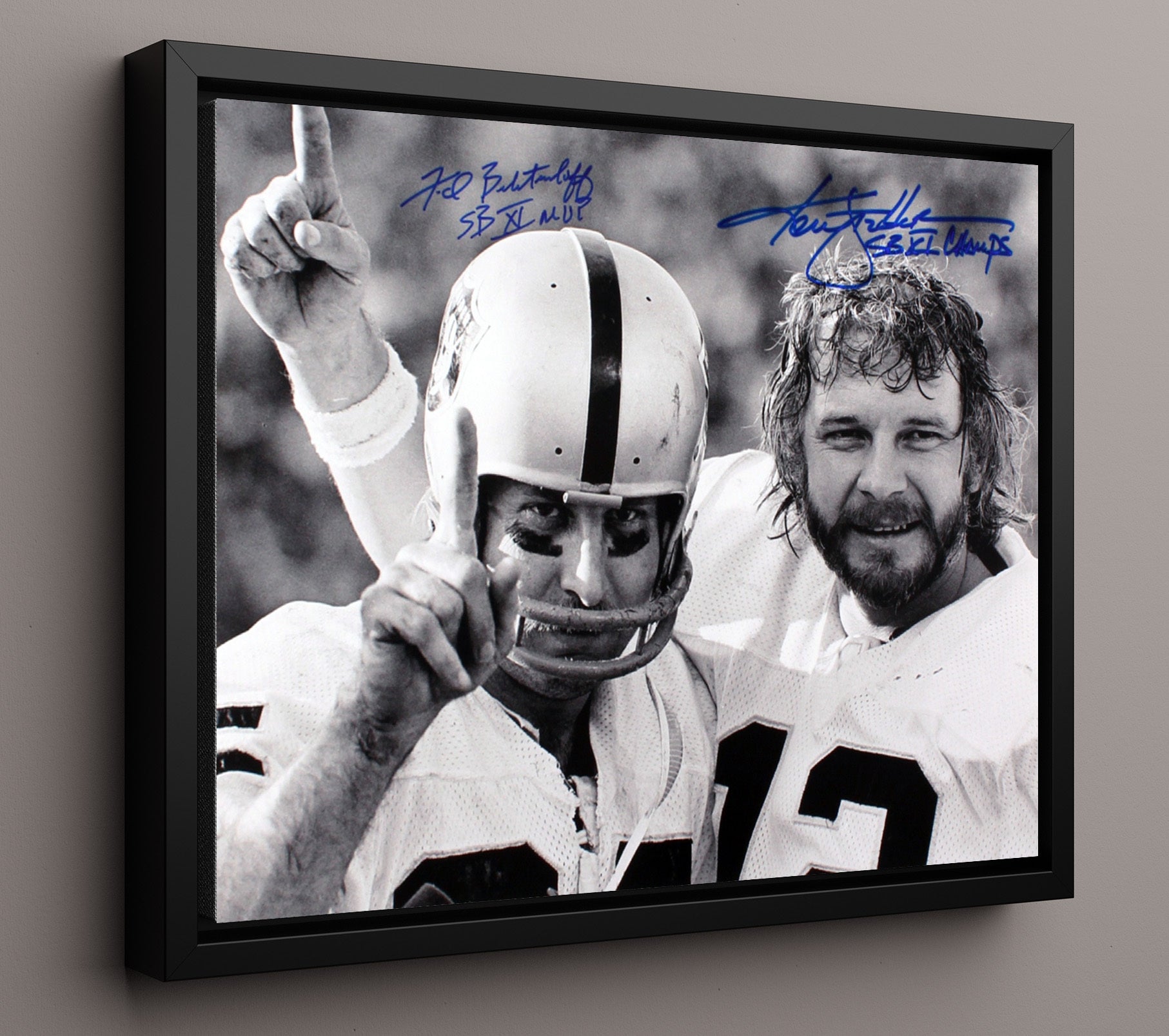 Stabler and Biletnikoff - Raiders Sb Legends Football Wall Art - football wall art print