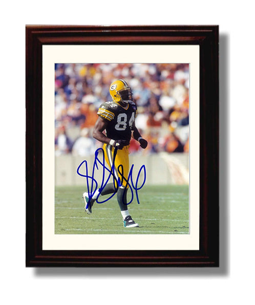 Sterling Sharpe - Green Bay football Receiver On Field Game Moment football wall art 8x10 Beveled Frame