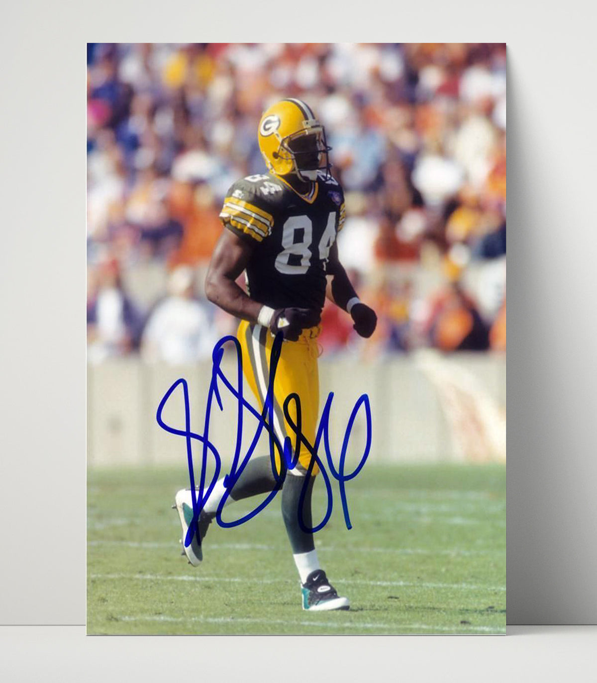 Sterling Sharpe - Green Bay football Receiver On Field Game Moment football wall art 16x20 Unframed Print
