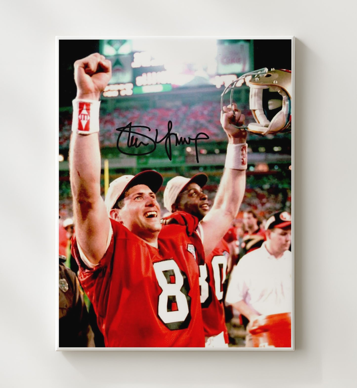 Steve Young - Super Bowl Euphoria football wall art 20x24 Canvas