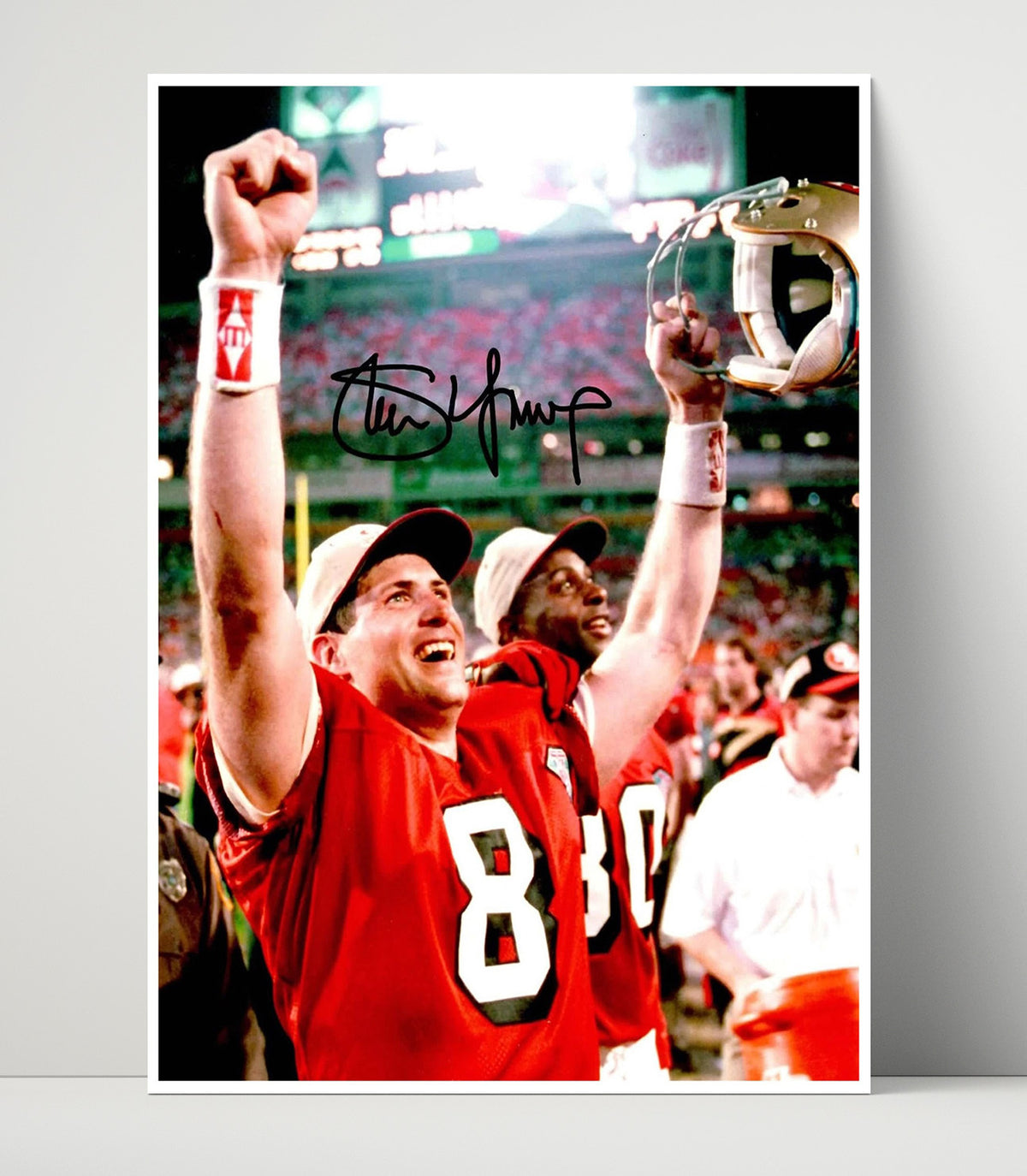 Steve Young - Super Bowl Euphoria football wall art 16x20 Unframed Print