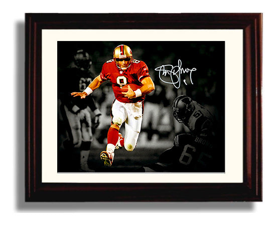 Steve Young 49ers Spotlight - Scrambling Genius Football Wall Art - football wall art print