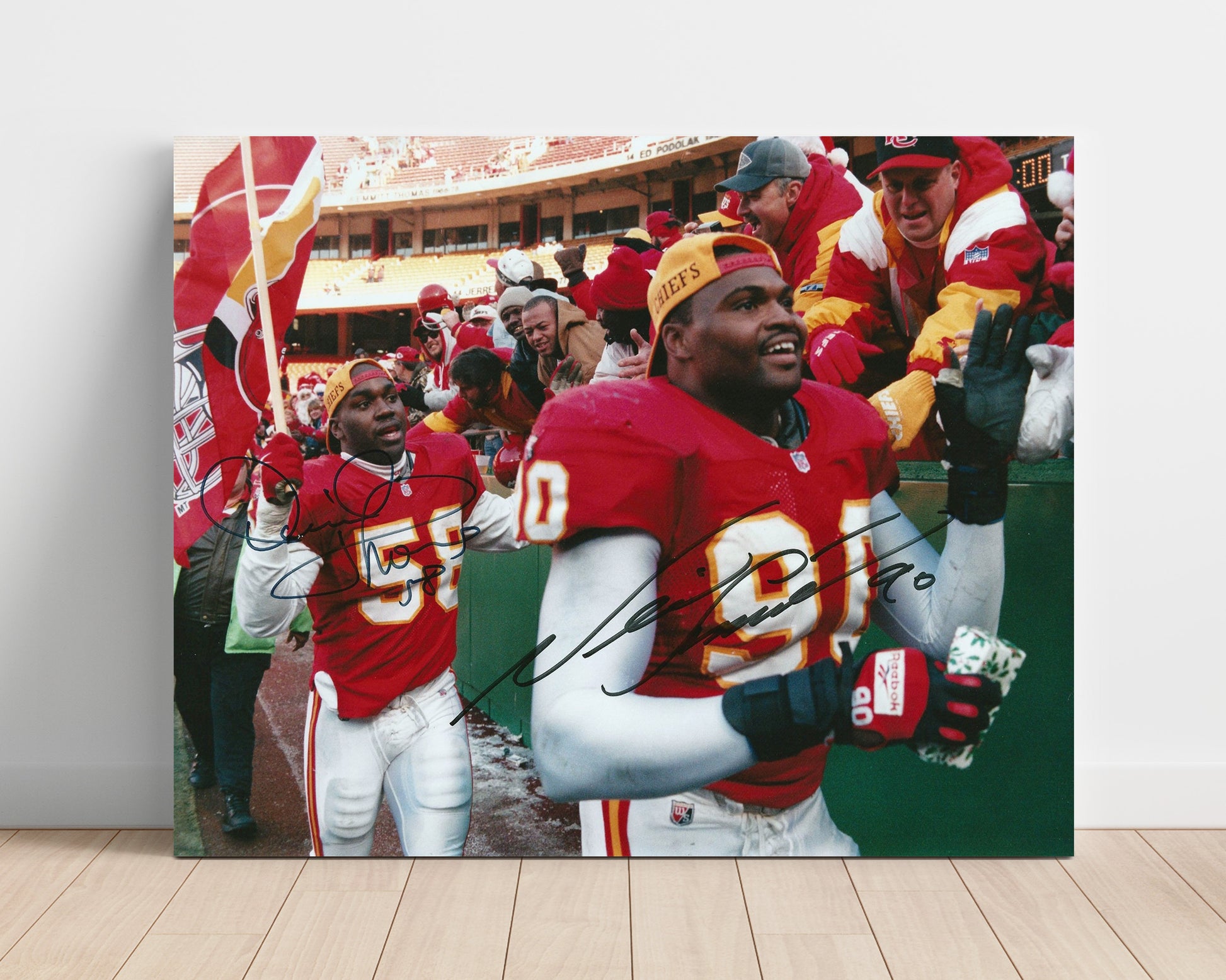 Thomas and Smith - Chiefs Enforcers football wall art 16x20 Unframed Print