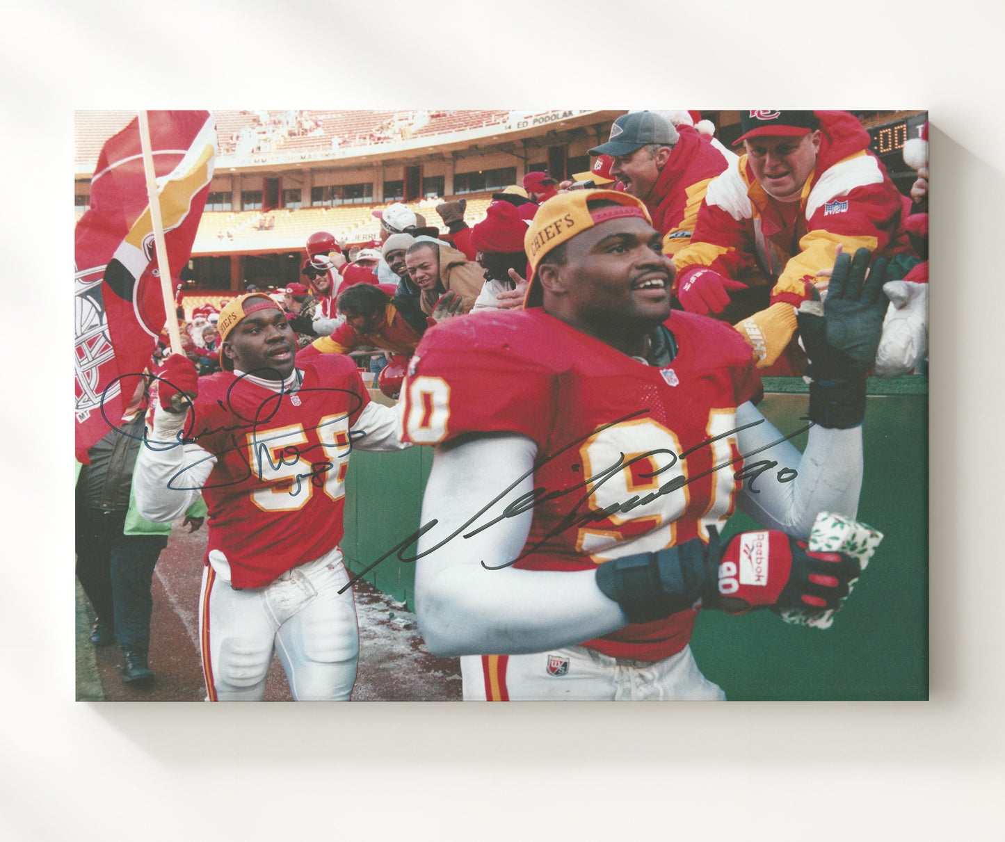 Thomas and Smith - Chiefs Enforcers football wall art 20x24 Canvas