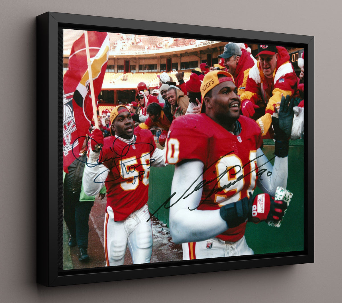 Thomas and Smith - Chiefs Enforcers football wall art 16x20 Framed Canvas