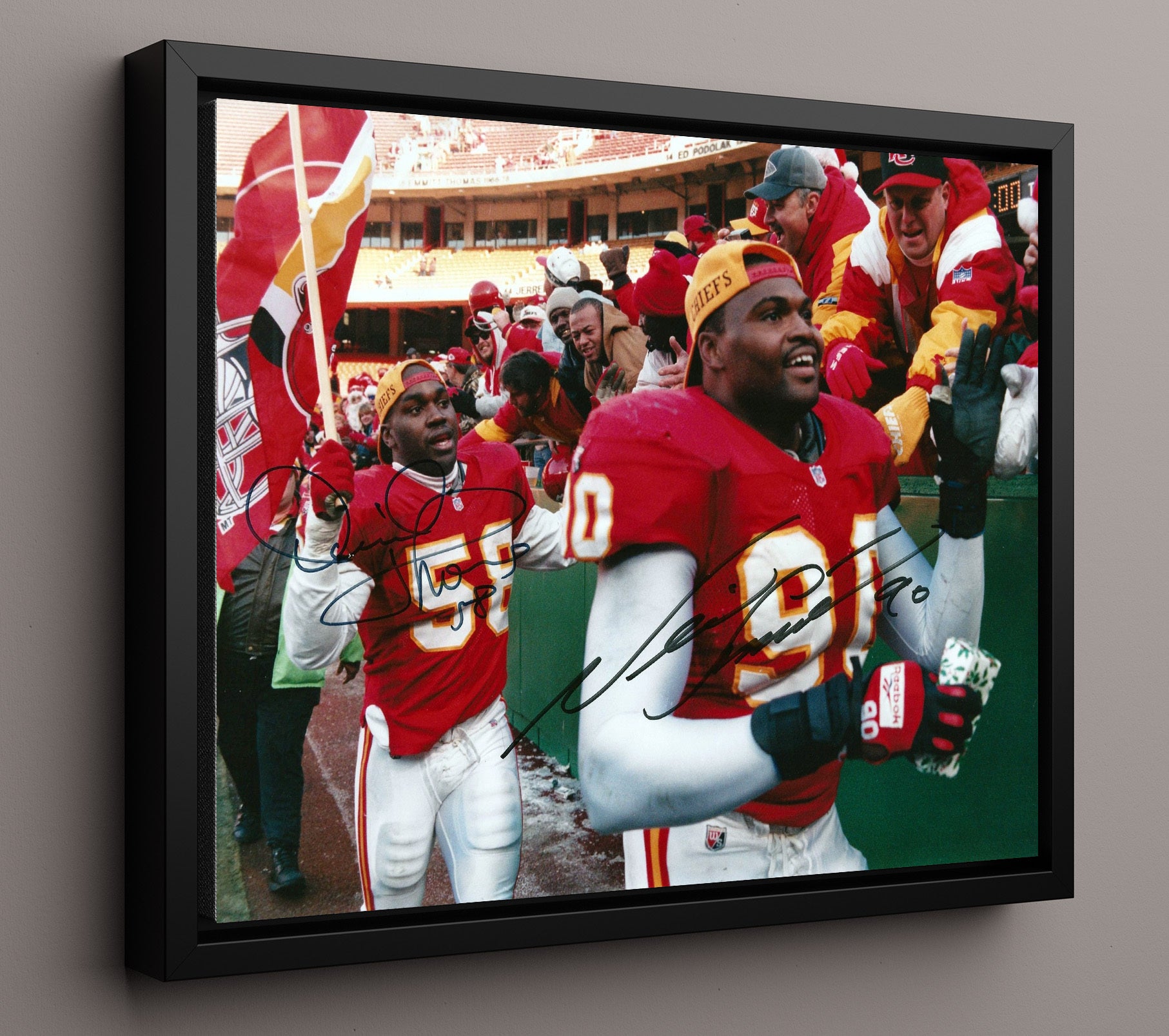 Thomas and Smith - Chiefs Enforcers football wall art 16x20 Framed Canvas