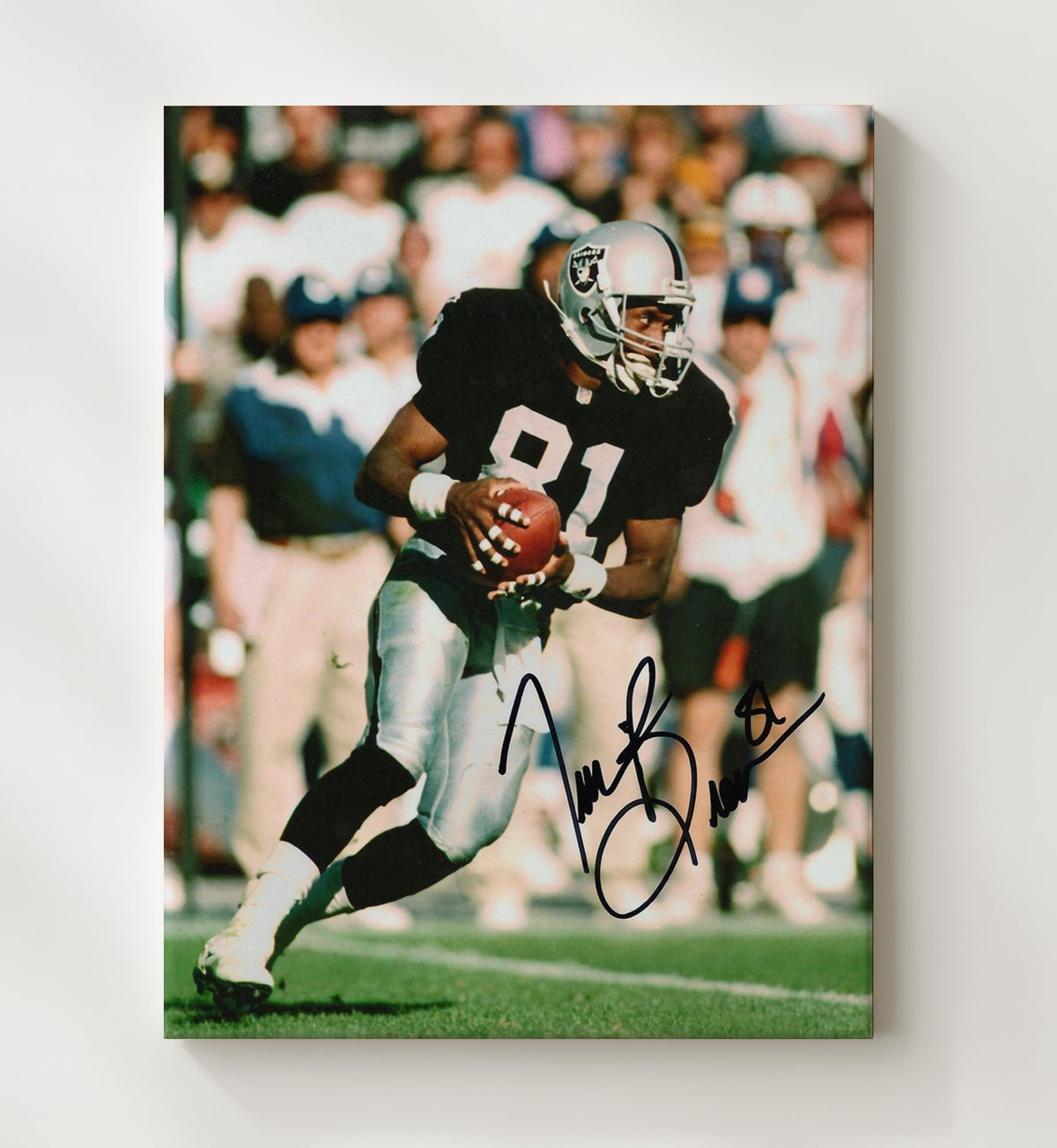Tim Brown - Raider Great football wall art 20x24 Canvas