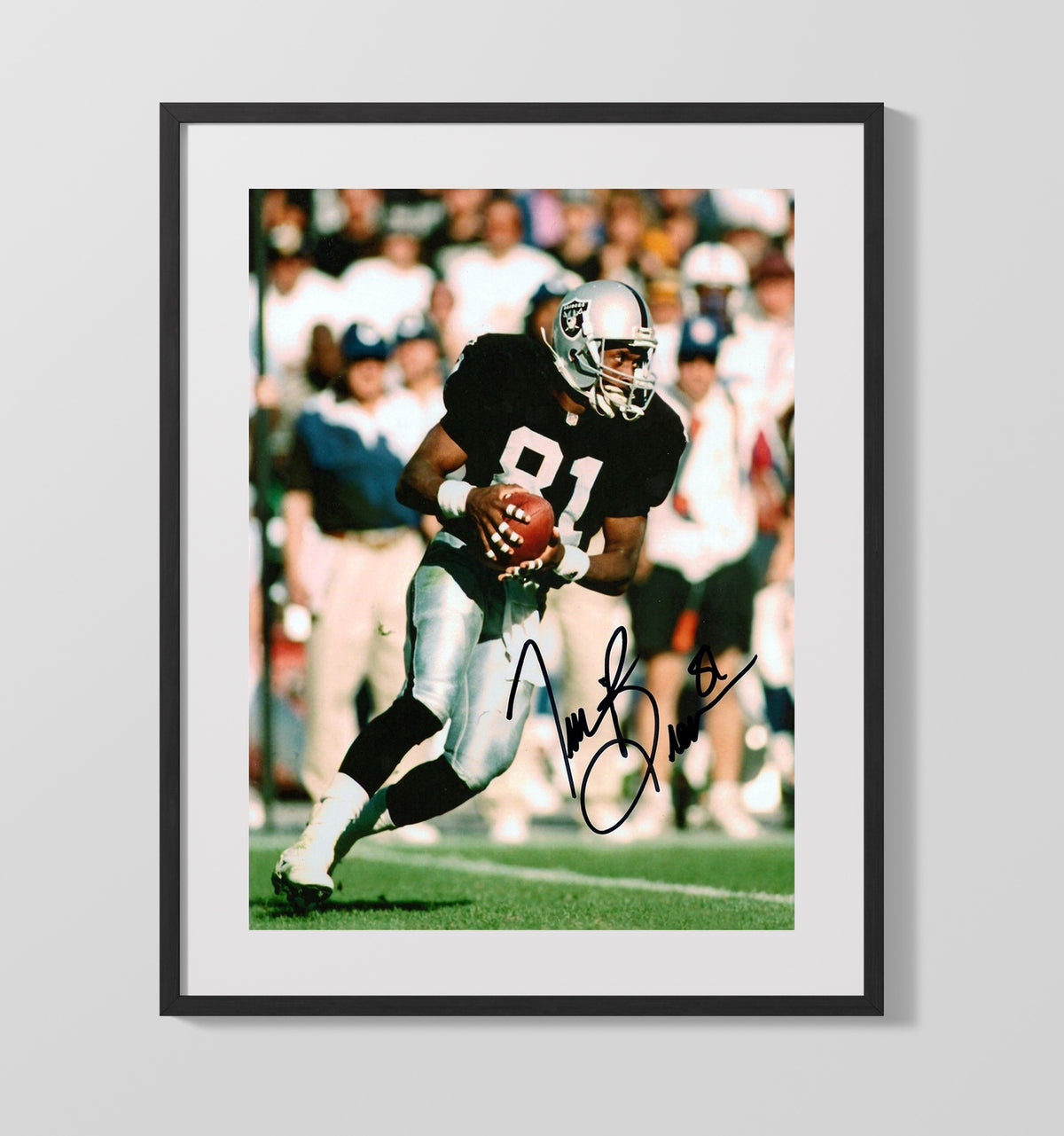 Tim Brown - Raider Great football wall art 16x20 Gallery Frame