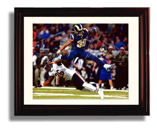 Todd Gurley - Air Gurley Leap football wall art 8x10 Beveled Frame