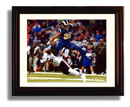 Todd Gurley - Air Gurley Leap football wall art 8x10 Beveled Frame