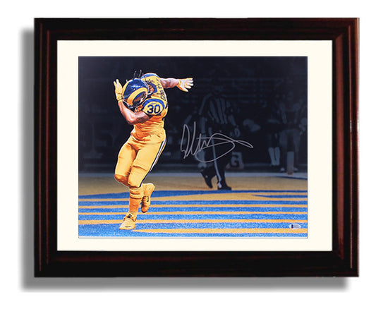 Todd Gurley - Los Angeles Football Dabbing Celebration football wall art 8x10 Beveled Frame