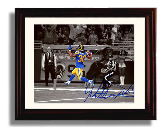 Todd Gurley - Los Angeles Football Game Action Touchdown Celebration football wall art 8x10 Beveled Frame