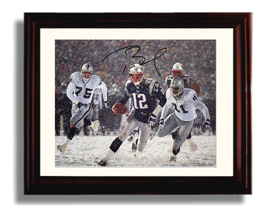 Tom Brady - Tuck Rule Magic football wall art 8x10 Beveled Frame