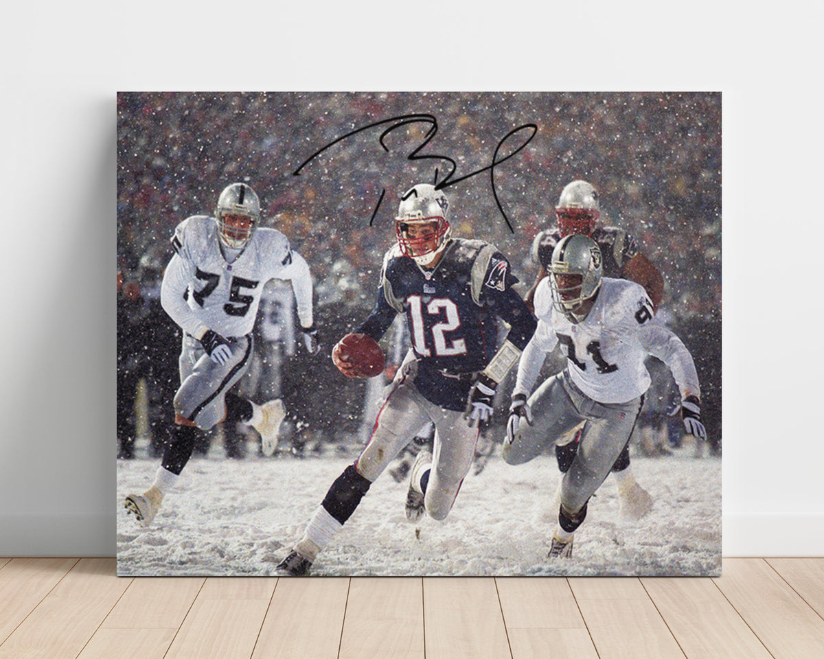 Tom Brady - Tuck Rule Magic football wall art 16x20 Unframed Print