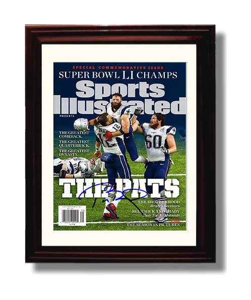 Tom Brady Super Bowl LI - The Pats Dynasty football wall art 8x10 Beveled Frame